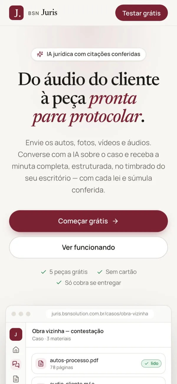 BSN Juris no celular