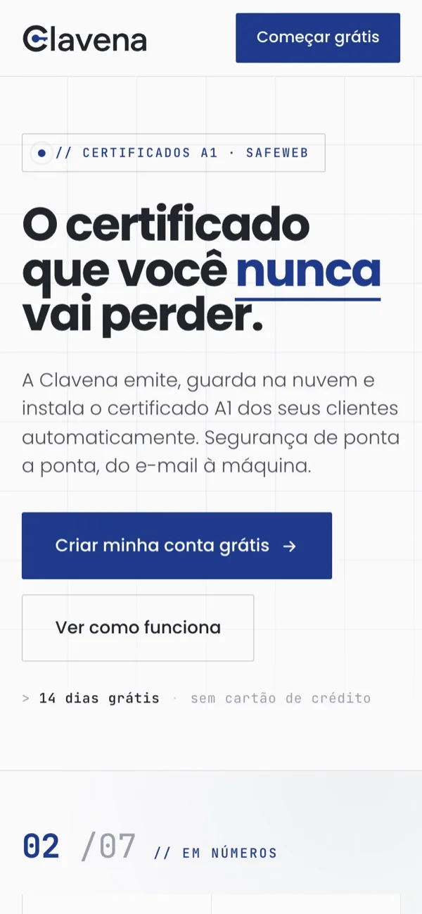 Clavena no celular