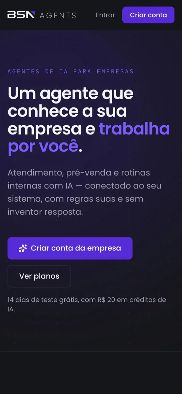 BSN Agents no celular