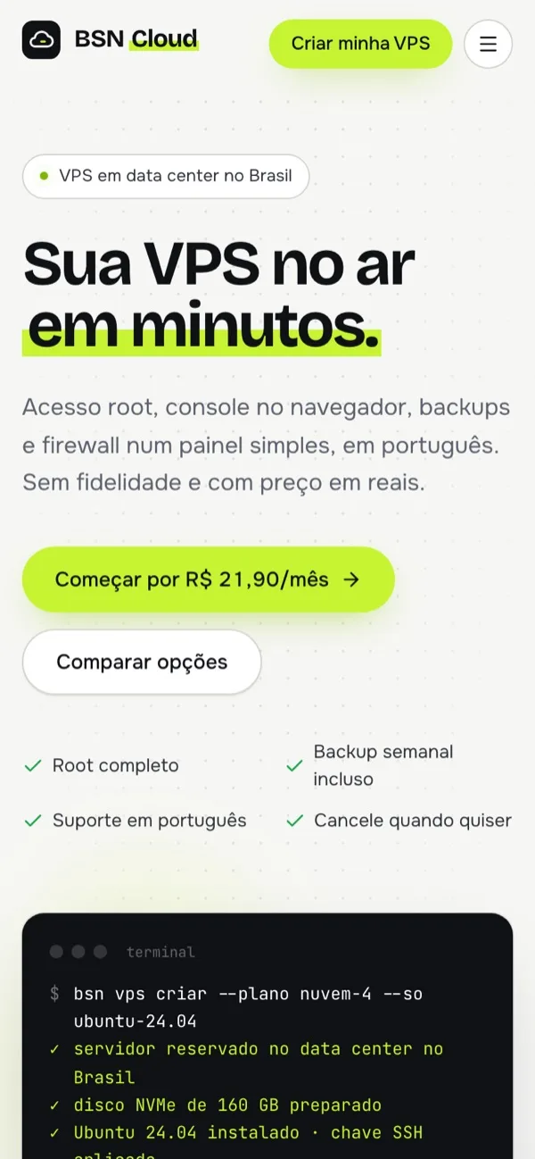 BSN Cloud no celular
